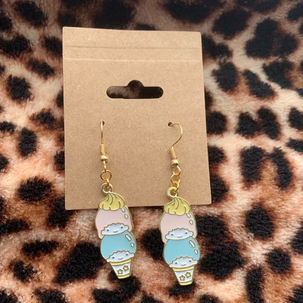 Little Twin Stars Ice Cream Earrings